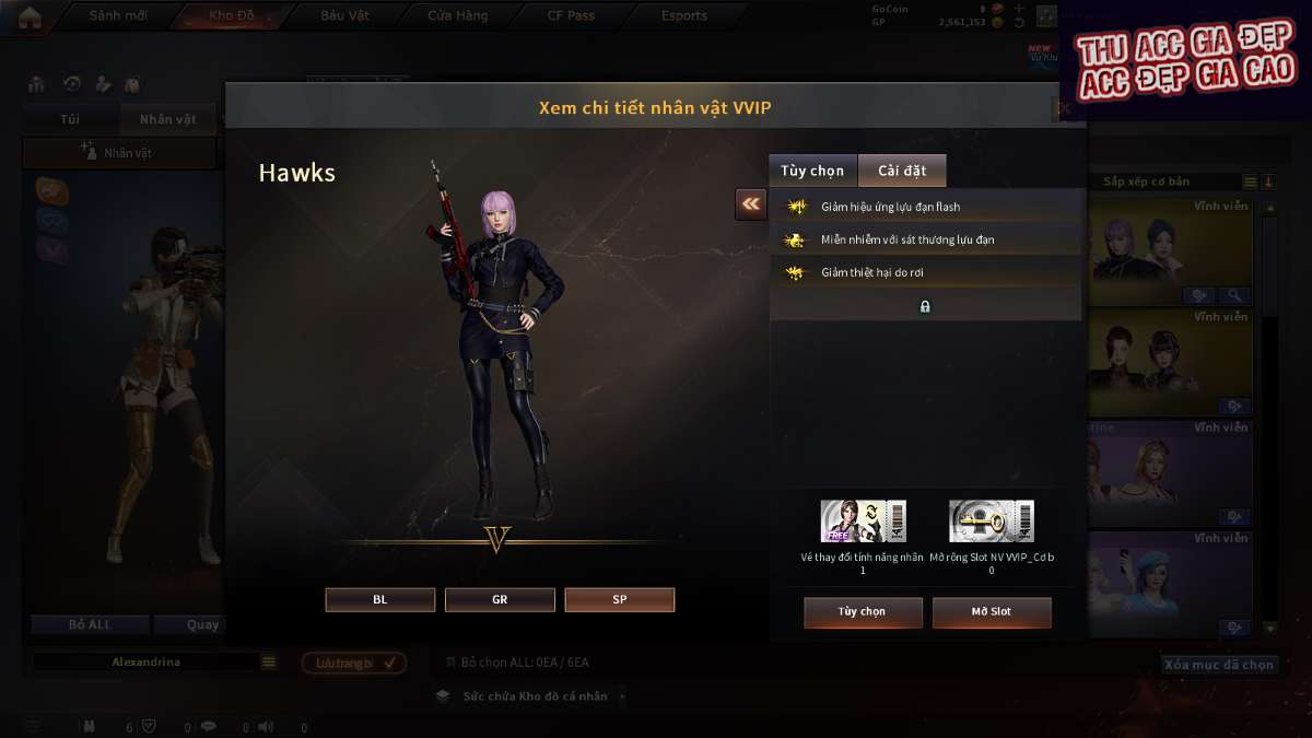 shop acc cf uy tin gia re